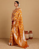 GOLD MUSTARD WOVEN SAREE
