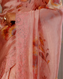 TISSUE FLORAL EMBROIDARY SAREE
