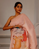 Pichwai Linen Saree