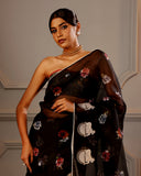 Organza Embroidery Saree