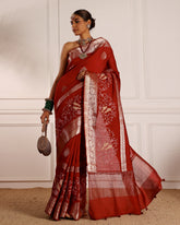 MOONGA WOVEN BOOTI SAREE