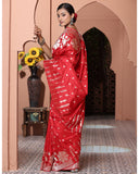 Handloom Khadhuwa Banarasi Katan Silk Saree