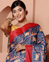 Pichwai Bamboo Tussar Silk