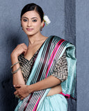 Sea Green Gajji Silk Mashru Saree