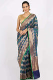 Oceanic Handwoven Khadua Katan Silk Drape