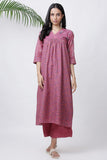 Rose Polka Pleated Kurta