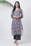 Grey Floral Kurta