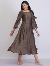 Umber Brown Old Rose Royalty Dress