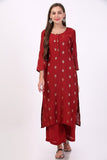 Sheen Red Dazzler Kurta
