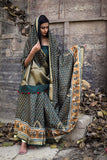 Olive Green Moonga Silk Saree - Silk Mark Certified