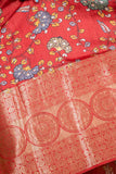 Ruby Red Moonga Silk Saree - Silk Mark Certified