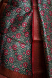 Green Floral Moonga Silk Saree - Silk Mark Certified
