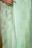 Light Green Linen Silk Saree