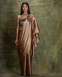 Handwoven Gold - Silver Tissue Silk Saree