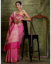 Magenta Silk Cotton Saree