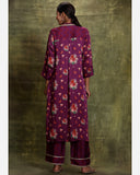 Afreen Magenta Yoke Kurta