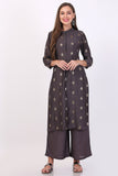 Plum Voilet Classy Kurta