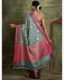 Jade Green Silk Cotton Saree