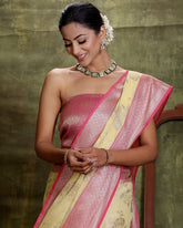 Light Lemon Silk Cotton Saree