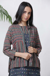 Short Jacket With Kurta And Palazzo