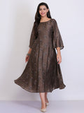 Umber Brown Old Rose Royalty Dress