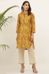 Nazm Block Print Kurta