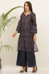 Ameena Chanderi Kurta Set