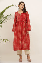 Asma Chanderi Kurta Set