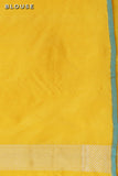 Yellow Pure Katan Silk Banarasi Handloom Saree- Silk Mark Certified