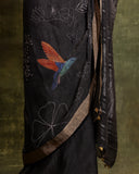 Hand Woven Tissue Silk Linen Saree