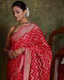 Red Silk Cotton Saree