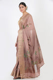 Pastel Pink Moonga Silk Saree - Silk Mark Certified