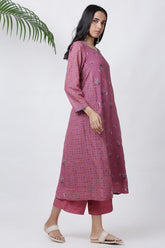 Rose Pink Mix And Match Flare Kurta