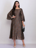 Umber Brown Old Rose Royalty Dress