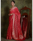 Red Silk Cotton Saree