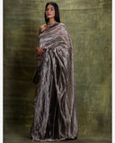 Handloom Silk Tissue Organza Saree With Stripes