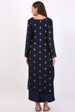 Straight Cut Navy Kurta