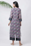 Grey Floral Kurta