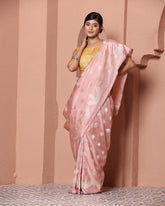 Old Rose Colour Handloom Katan Silk Saree