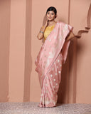 Old Rose Colour Handloom Katan Silk Saree