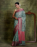 Jade Green Silk Cotton Saree