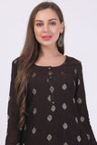 Deep Coffee Classy Kurta