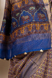 Blue Matka Silk Saree - Silk Mark Certified