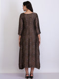 Umber Brown-Old Rose Dress