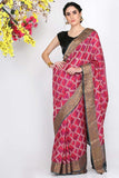 Lotus Pink Moonga Silk Saree - Silk Mark Certified