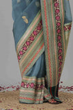 Handloom Kora Banarasi Saree- Silk Mark Certified