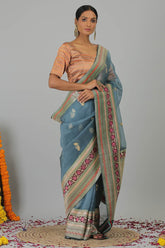 Handloom Kora Banarasi Saree- Silk Mark Certified