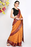 Mustard Ecstasy Moonga Silk Saree - Silk Mark Certified