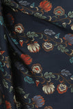 Dark Blue Katan Silk Saree - Silk Mark Certified