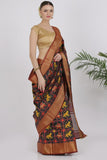 Black Katan Silk Saree - Silk Mark Certified